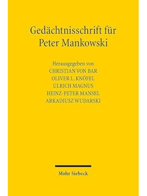 GEDÄCHTNISSCHRIFT FÜR PETER MANKOWSKI