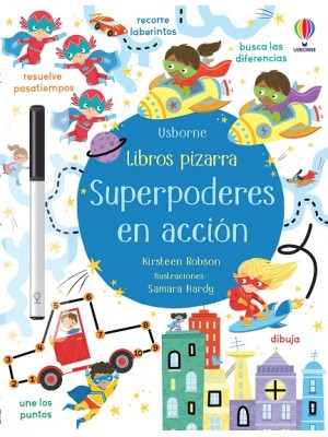 SUPERPODERES EN ACCIÓN (LIBRO PIZARRA)