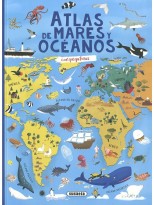 ATLAS DE MARES Y OCÉANOS CON PEGATINAS
