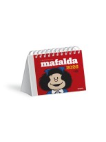 MAFALDA 2026, CALENDARIO ESCRITORIO ROJO