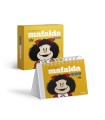 MAFALDA 2026, CALENDARIO ESCRITORIO AMARILLO CON CAJA