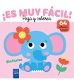 ¡ES MUY FÁCIL! PEGA Y COLOREA. ELEFANTE