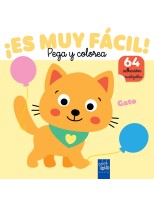 ES MUY FÁCIL  PEGA Y COLOREA. GATO