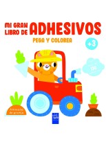 MI GRAN LIBRO DE ADHESIVOS PEGA Y COLOREA. ANIMALES DE GRANJA