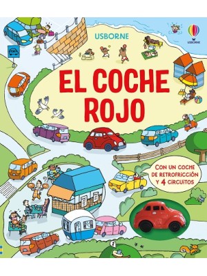 COCHE ROJO JUGUETE CON CUERDA