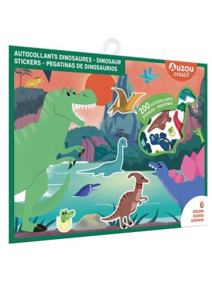 PEGATINAS DE DINOSAURIOS. ESTUCHE DE ARTISTA