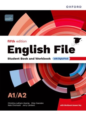 ENGLISH FILE 5TH EDITION A1/A2 STUDENT'S BOOK AND WORKBOOK AND DIGITAL WITH KEY