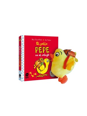 POLLO PEPE VA AL COLEGIO CON MUÑECO