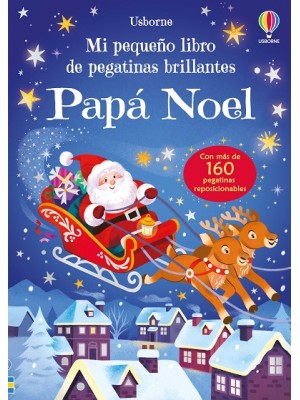 PAPA NOEL MI PEQUEÑO LIBRO DE PEGATINAS BRILLANTES