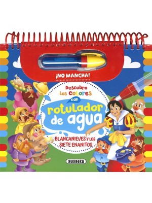 BLANCANIEVES Y LOS SIETE ENANITOS ROTULADOR CON AGUA