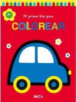 MI PRIMER BLOC PARA COLOREAR COCHE +2