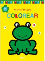 MI PRIMER BLOC PARA COLOREAR RANA +3
