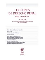 LECCIONES DE DERECHO PENAL. PARTE ESPECIAL 5ª EDICIÓN ACTUALIZADA CON LAS ÚLTIMA