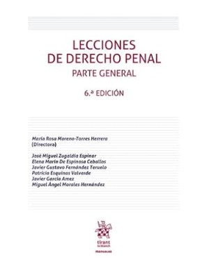 LECCIONES DE DERECHO PENAL PARTE GENERAL 6ª EDICIÓN