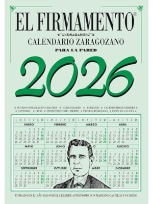 CALENDARIO ZARAGOZANO 2026 PARED FIRMAMENTO