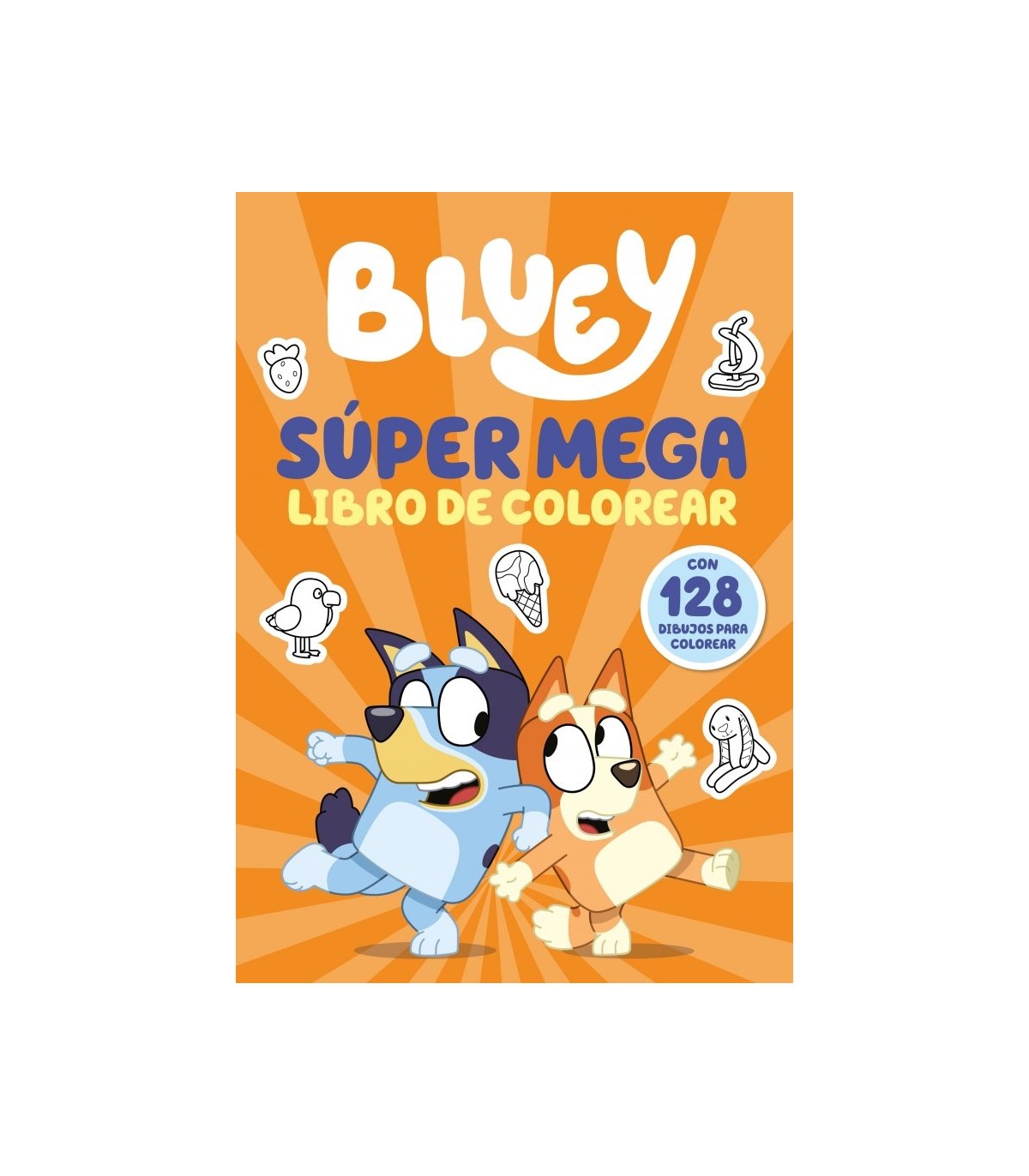 BLUEY ACTIVIDADES SÚPER MEGA LIBRO DE COLOREAR