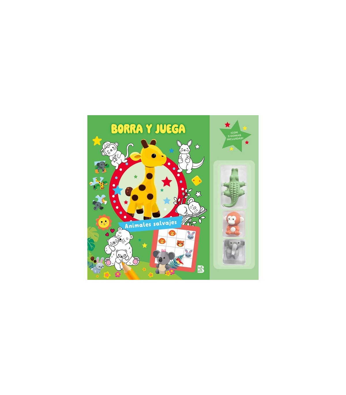 BORRA Y JUEGA - ANIMALES SALVAJES