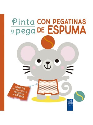 PINTA Y PEGA CON PEGATINAS DE ESPUMA. ROJO