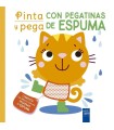 PINTA Y PEGA CON PEGATINAS DE ESPUMA. NARANJA