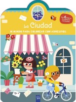 MI MUNDO PARA COLOREAR CON ADHESIVOS. LA CIUDAD