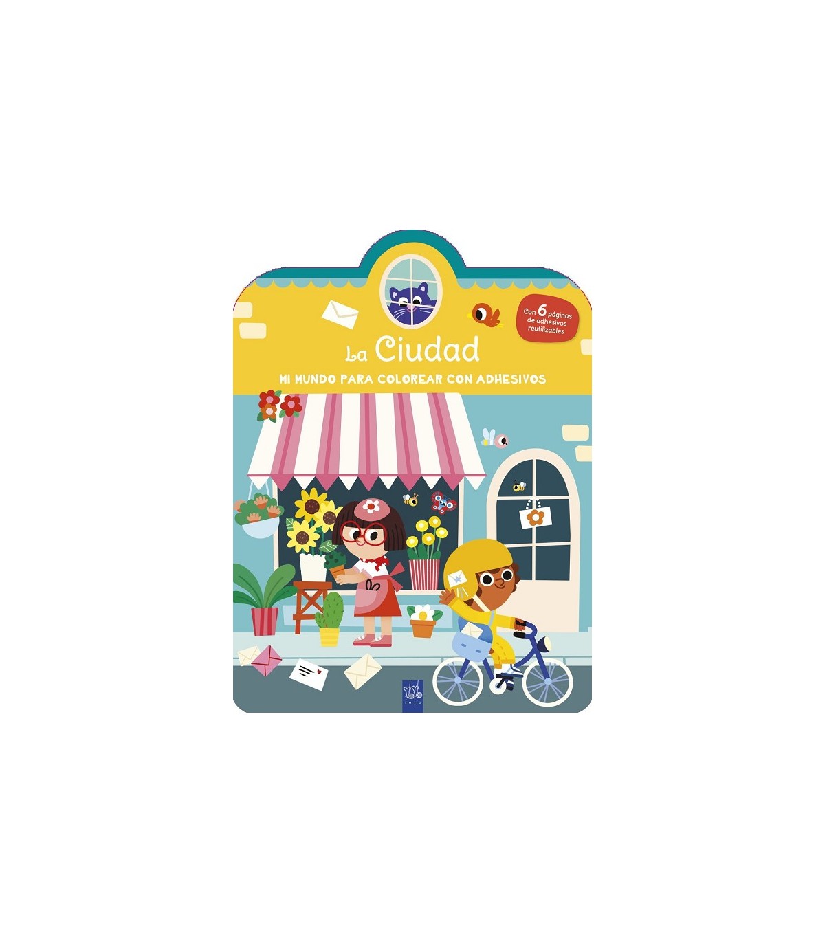 MI MUNDO PARA COLOREAR CON ADHESIVOS. LA CIUDAD