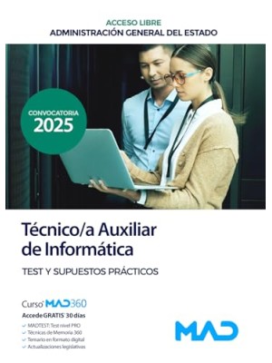 TECNICO AUXILIAR EN INFORMATICA TEST Y SUPUESTOS PRÁCTICOS