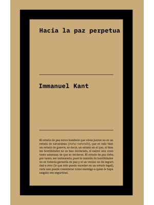 HACIA LA PAZ PERPETUA