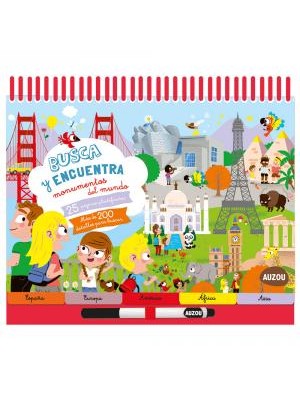 BUSCA Y ENCUENTRA MONUMENTOS DEL MUNDO. BLOC CON ANILLAS