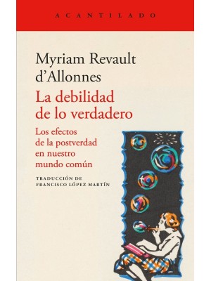 DEBILIDAD DE LO VERDADERO, LA