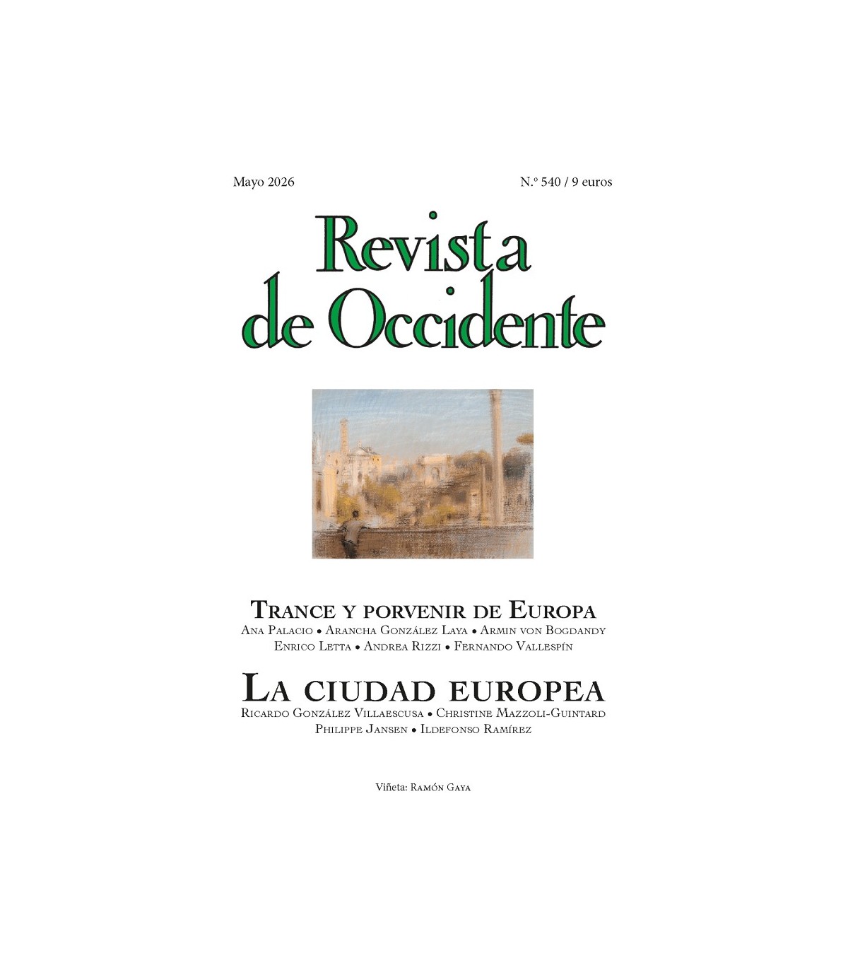 REVISTA DE OCCIDENTE 540. LA CIUDAD EUROPEA