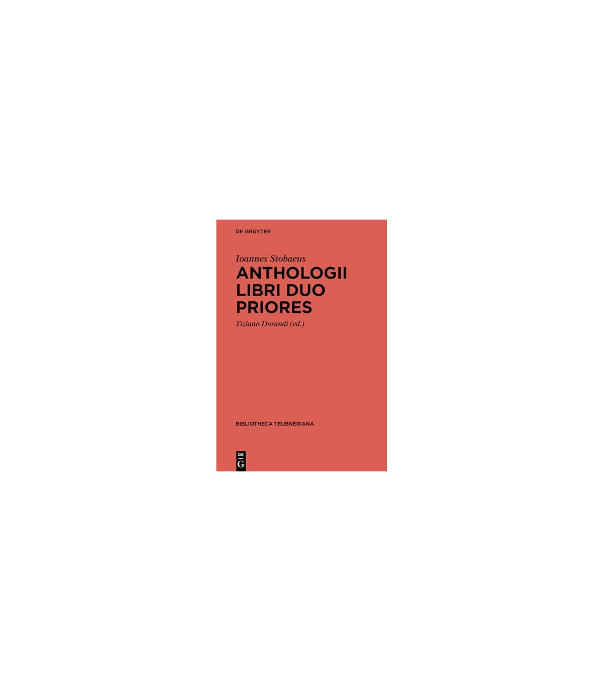 ANTHOLOGII LIBRI DUO PRIORES