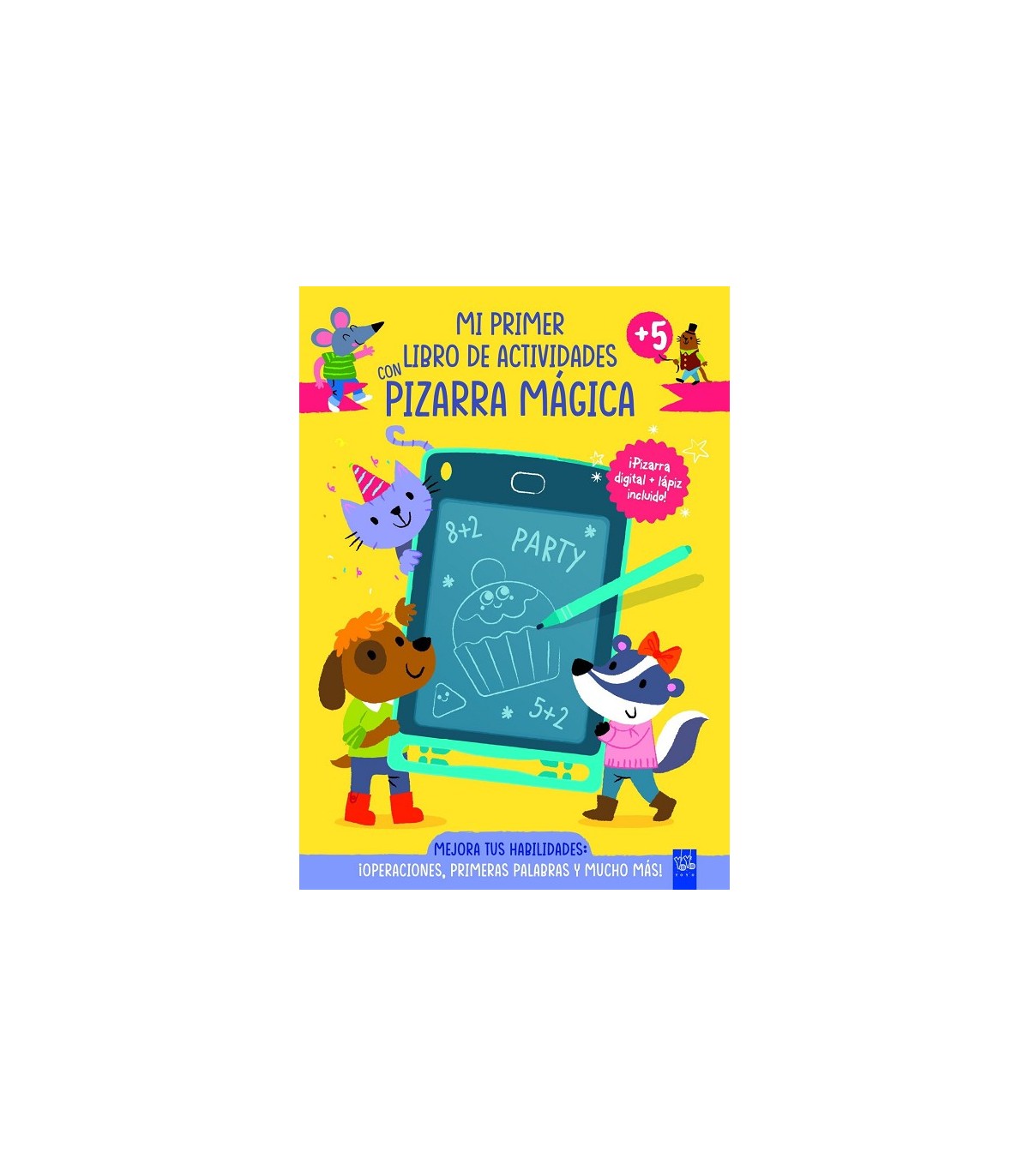 MI PRIMER LIBRO DE ACTIVIDADES CON PIZARRA MÁGICA. AMARILLO