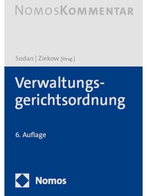 VERWALTUNGSGERICHTSORDNUNG AUFLAGE 6 KOMMENTAR