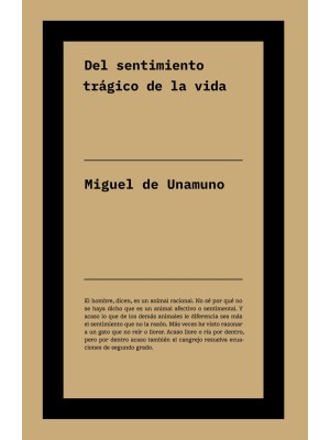 DEL SENTIMIENTO TRÁGICO DE LA VIDA