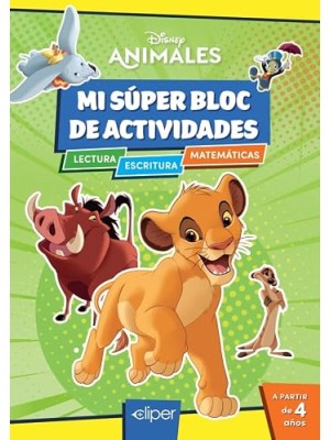 MI SÚPER BLOC DE ACTIVIDADES DISNEY - ANIMALES DISNEY