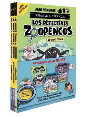APRENDER A LEER CON... ¡LOS DETECTIVES ZOOPENCOS! 7, 8 Y 9: EN LETRA MAYÚSC