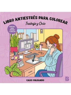 LIBRO ANTIESTRÉS PARA COLOREAR-TRABAJO Y OCIO