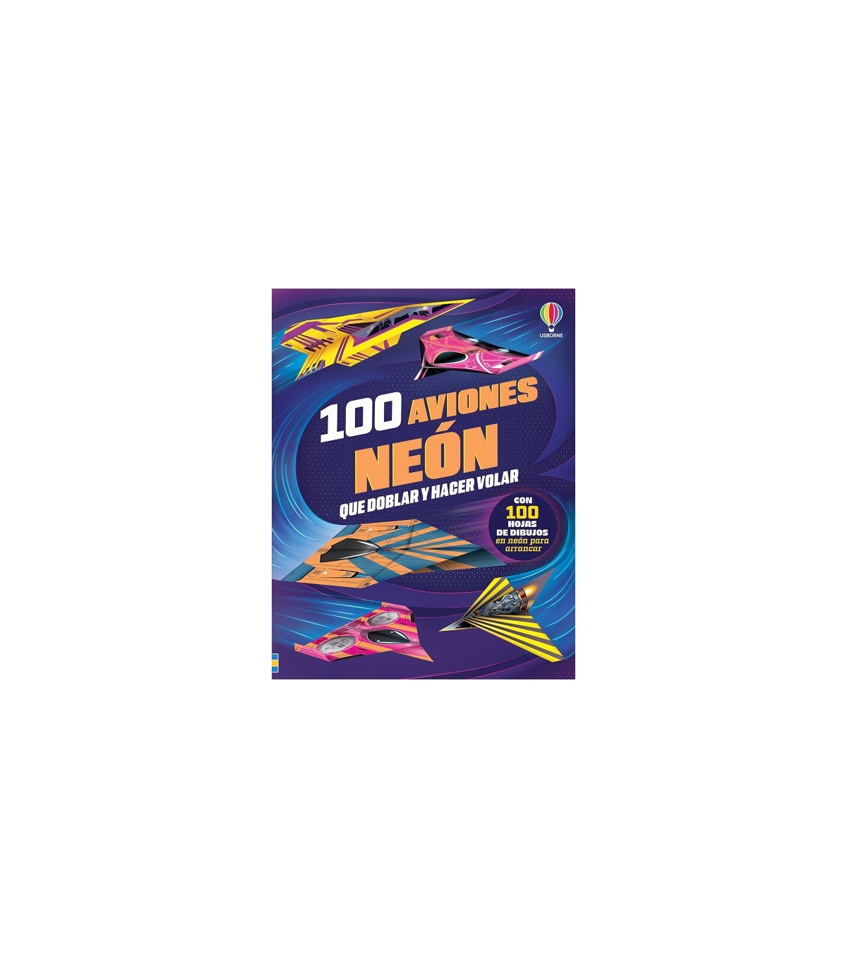 100 AVIONES NEÓN QUE DOBLAR Y HACER VOLAR
