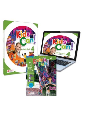 KIDS CAN! 4 ACTIVITY BOOK CUADERNO DE ACTIVIDADES IMPRESO + ACCESO A LA VERSIÓN