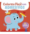 COLOREA FÁCIL CON ADHESIVOS. ELEFANTE