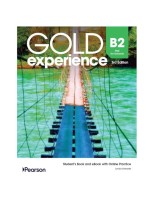 GOLD EXPERIENCE B2 FIRST FOR SCHOOLS STUDENT'S BOOK AND EBOOK 3RD. EDITION