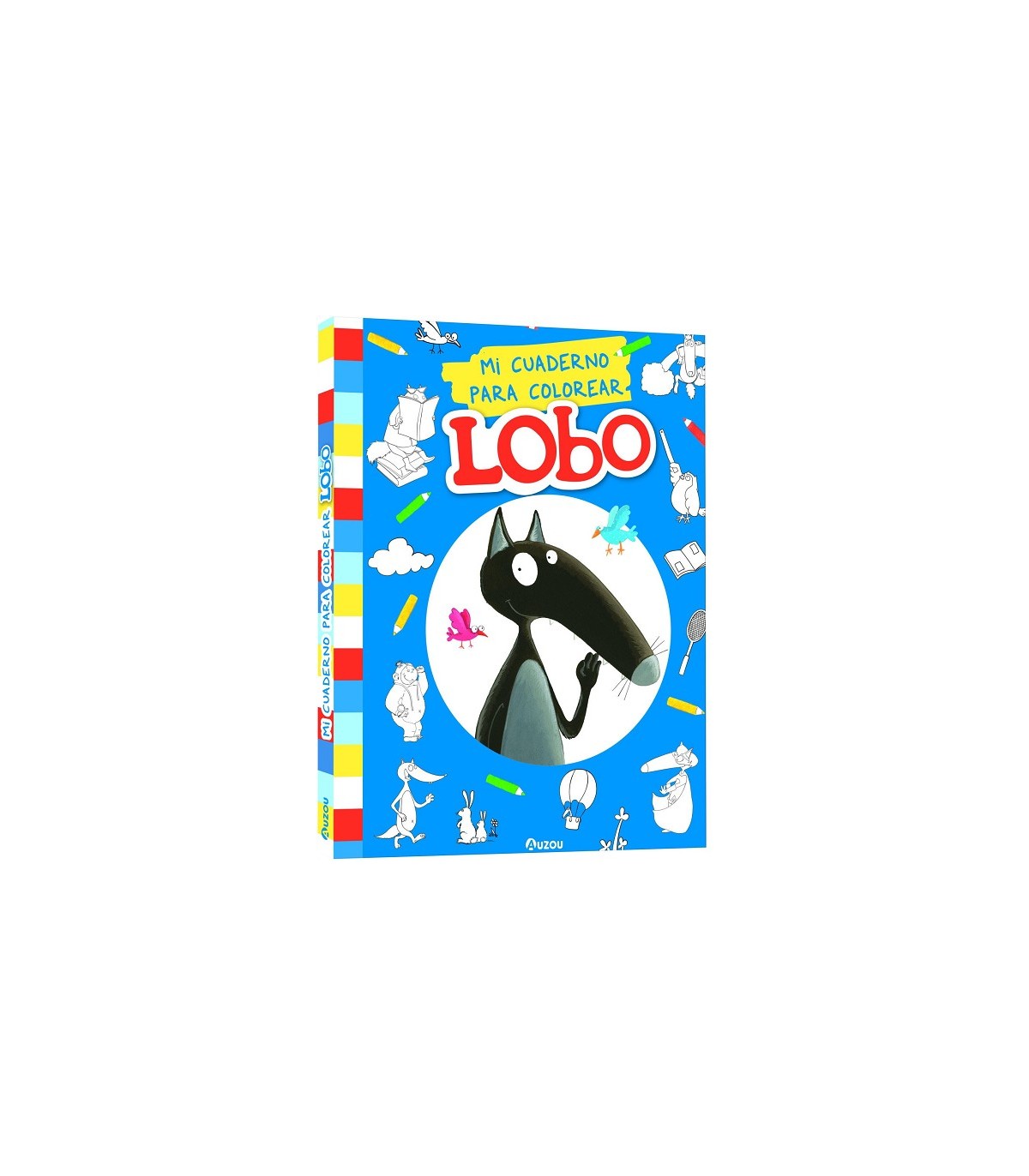 MI CUADERNO PARA COLOREAR LOBO