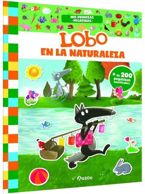 MIS PRIMERAS PEGATINAS DE LOBO. EN LA NATURALEZA.