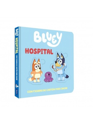 BLUEY. LIBRO JUGUETE - HOSPITAL. LIBRO DE CARTÓN CON FIGURAS EXTRAÍBLES PARA JUG