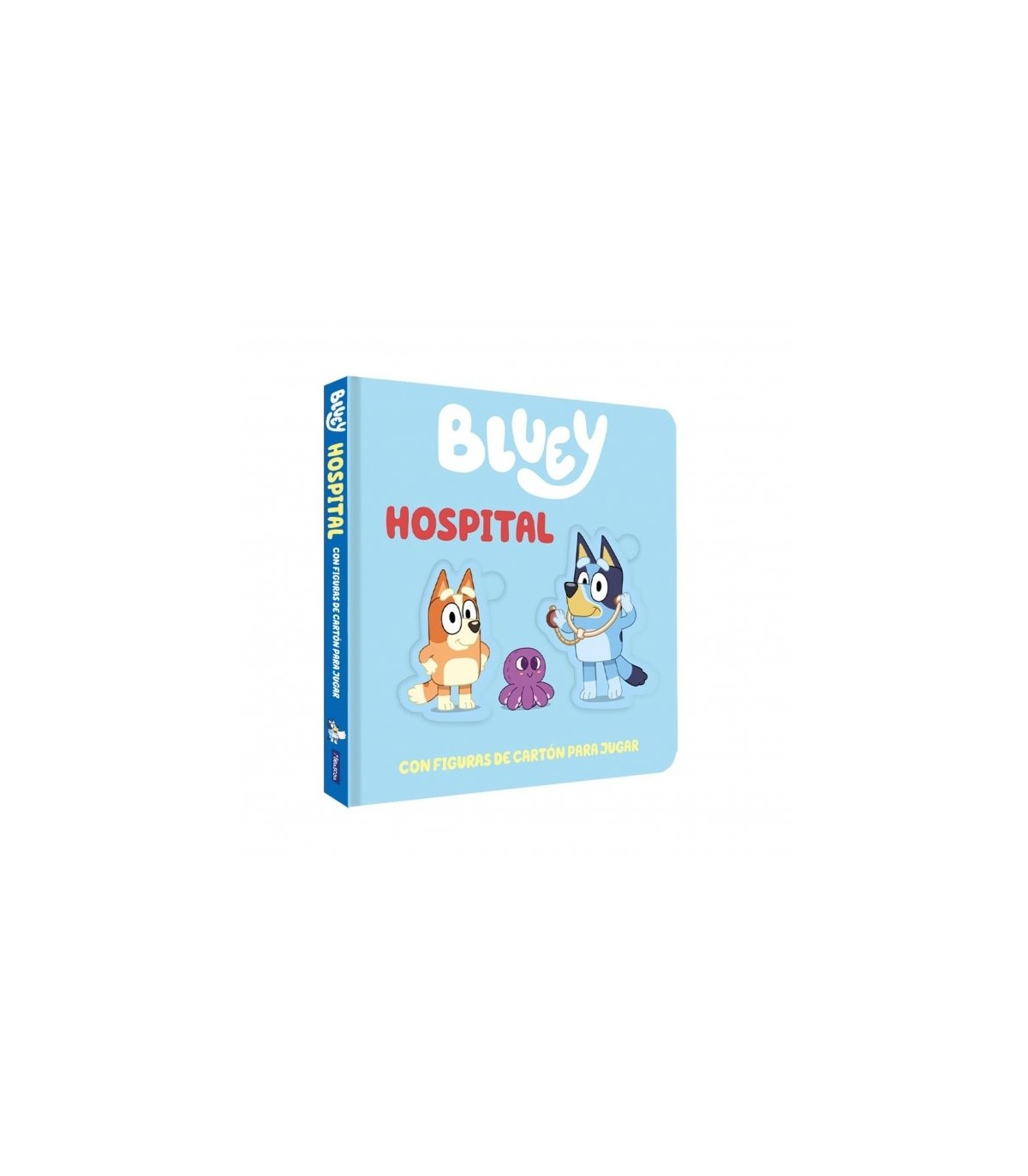 BLUEY. LIBRO JUGUETE - HOSPITAL. LIBRO DE CARTÓN CON FIGURAS EXTRAÍBLES PARA JUG