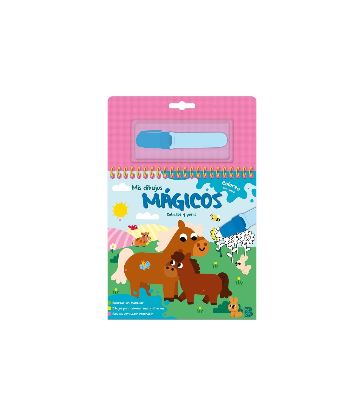 MIS DIBUJOS MÁGICOS - COLOREO CON AGUA - CABALLOS Y PONIS