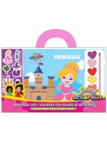 PRINCESAS LIBROS PARA LEER Y COLOREAR CON ACUARELAS