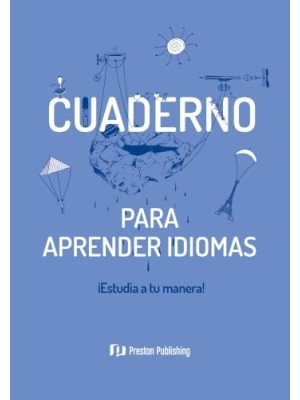 CUADERNO PARA APRENDER IDIOMAS AZUL