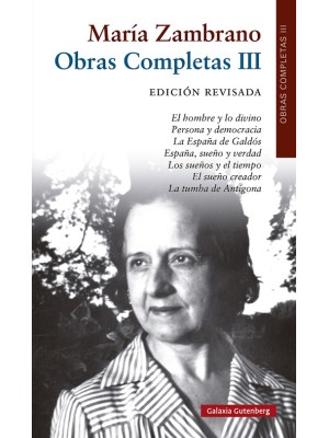 OBRAS COMPLETAS MARIA ZAMBRANO